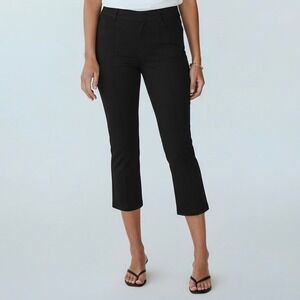 Quince | Ultra Stretch Ponte Kick Flare Crop Pants Large Minimalist Wardrobe